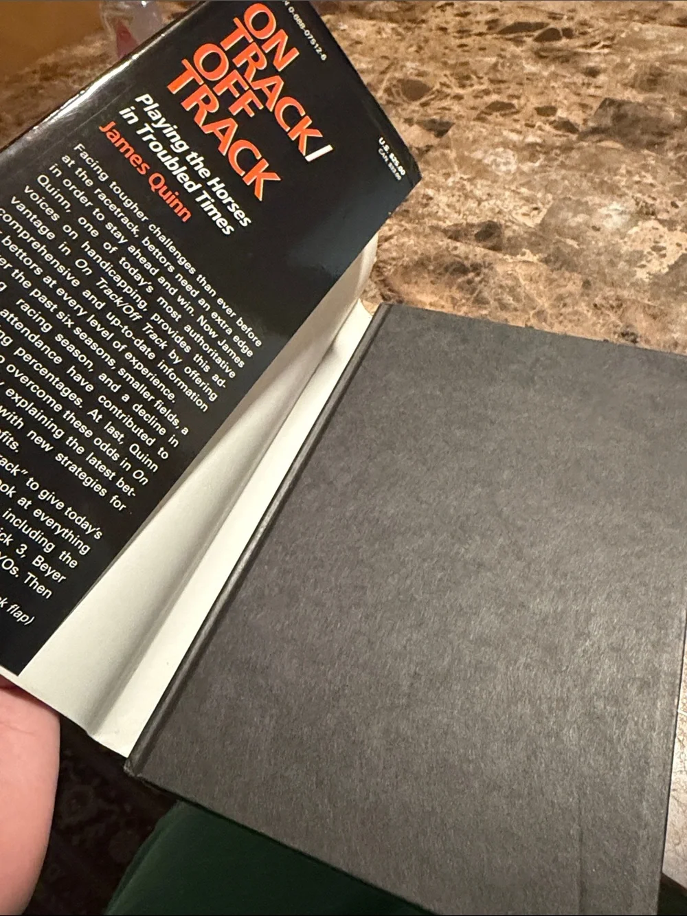 On Track/Off Track - Black and Orange Decorative Book Cover